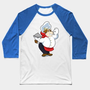 Cow as Waiter with Serving plate Baseball T-Shirt